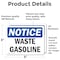 Signmission Waste Gasoline OSHA Notice Sign, Vinyl Decal, 5in W x 3.5in L, 2PK OS-2PACK-NS-D-35-L-18959 - alternate 6